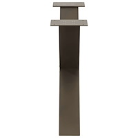 vidaXL Soffbordsben X-formade 2 st naturstål 70x(42-43) cm stål