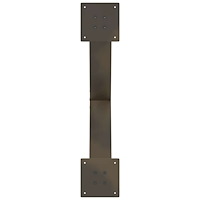 vidaXL Soffbordsben X-formade 2 st naturstål 70x(42-43) cm stål