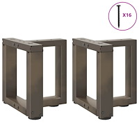 vidaXL Soffbordsben T-formade 2 st svarta 30x25x(30-31) cm stål