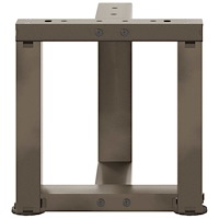 vidaXL Soffbordsben T-formade 2 st svarta 30x25x(30-31) cm stål