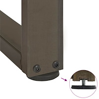 vidaXL Soffbordsben T-formade 2 st svarta 30x25x(30-31) cm stål