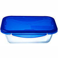 Pyrex Medium form med med snäpplock 4 26x19cm/1,7L