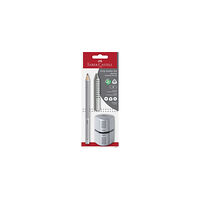 FABER-CASTELL Blyertspenna Jumbo Grip Silver set