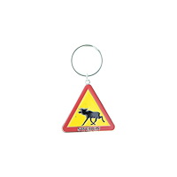 Nordic Souvenir Nyckelring Älgvarning Sweden, metall