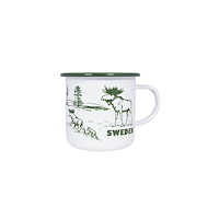 Nordic Souvenir Emaljmugg Älg, Sweden, 35cl