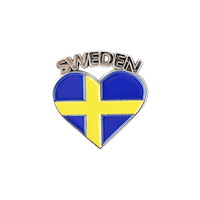 Nordic Souvenir Magnet Sweden Sverigehjärta
