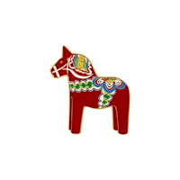 Nordic Souvenir Magnet Dalahäst, 2,5mm