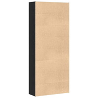 vidaXL Bokhylla svart ek 80x30x189 cm konstruerat trä