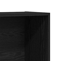 vidaXL Bokhylla svart ek 80x30x189 cm konstruerat trä