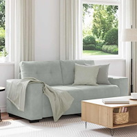 vidaXL Loveseat soffa ljusgrå 140 cm sammet