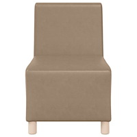 vidaXL Soffstol cappuccino 55 cm konstläder