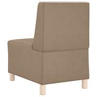 vidaXL Soffstol cappuccino 55 cm konstläder