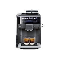 Siemens Siemens EQ.6 plus s400 TE654319RW - automatisk kaffekokare med mjölkskummare - 15 bar - safir, svart metallisk