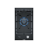 Bosch Bosch Serie | 8 PRA3A6B70 gasspis - 30 cm - svart - keramik - med fasetterad kant, - with brushed aluminum