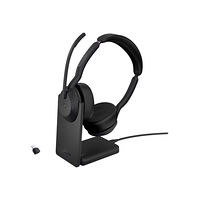 Jabra Jabra Evolve2 55 MS Stereo - headset - med laddningsställ