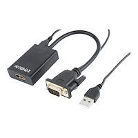 Gembird Cablexpert A-VGA-HDMI-01 - video/ljudadaptersats - HDMI/VGA/ljud