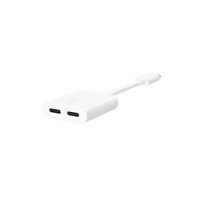 Belkin Belkin Connect Audio + Charge - USB-C till USB-C-hörlurar/laddningsadapter - ljud/USB - 14 m