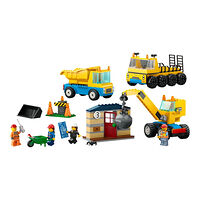 LEGO LEGO City - Construction Trucks and Wrecking Ball Crane - byggsats