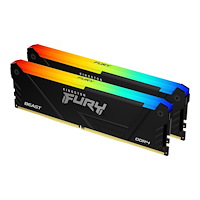 Kingston Kingston FURY Beast RGB - DDR4 - sats - 32 GB: 2 x 16 GB - DIMM 288-pin / PC4-28800 - ej buffrad