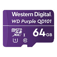 WD WD Purple SC QD101 WDD064G1P0C - flash-minneskort - 64 GB - mikroSDXC UHS-I