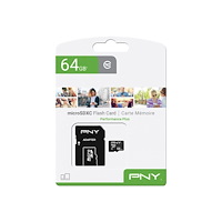 PNY Technologies PNY Performance Plus - flash-minneskort - 64 GB - microSDXC