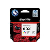 Hewlett-Packard HP 653 - färg (cyan, magenta, gul) - original - Ink Advantage - bläckpatron