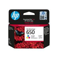Hewlett-Packard HP 650 - färg (cyan, magenta, gul) - original - Ink Advantage - bläckpatron