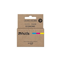 ACTIS Actis KH-57R - färg (cyan, magenta, gul) - kompatibel - återanvänd - bläckpatron (alternativ för: HP 57, HP C6657A)