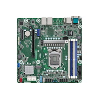 ASRock ASRock Rack E3C252D4U - moderkort - micro ATX - LGA1200-uttag - C252