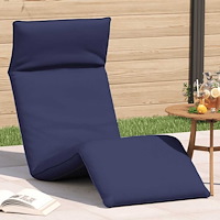 vidaXL Hopfällbar solstol marinblå 175x54x8,5 cm oxfordtyg
