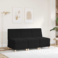vidaXL Soffstol svart 55 cm sammet