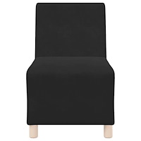 vidaXL Soffstol svart 55 cm sammet
