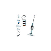 BLACK+DECKER BLACK+DECKER steam-mop BHSM1610DSM - ångdammsugare - skaft/handhållen - vit/aqua