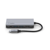 Belkin Belkin CONNECT 4-in-1 hubbadapter för flera portar - USB-C - HDMI