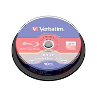 VERBATIM Verbatim - BD-RE x 10 - 25 GB - lagringsmedier