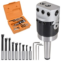 vidaXL Borrverktygssats 15 delar 50 mm borrchuck MT2-F1-12