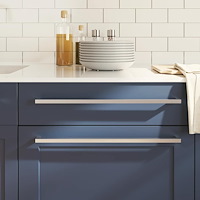 vidaXL Skåphandtag 5 st silver 480 mm rostfritt stål