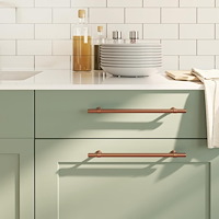 vidaXL Skåphandtag 5 st brons 224 mm rostfritt stål