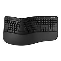 Microsoft Microsoft Ergonomic Keyboard - för företag - tangentbord - Nordisk - svart Inmatningsenhet