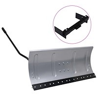 vidaXL Snöblad till gräsklippare med adapter 100 cm