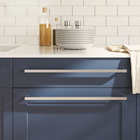 vidaXL Skåphandtag 10 st silver 480 mm rostfritt stål