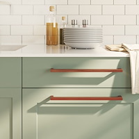 vidaXL Skåphandtag 10 st brons 320 mm rostfritt stål