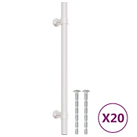 vidaXL Skåphandtag 20 st silver 160 mm rostfritt stål