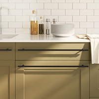 vidaXL Skåphandtag 20 st svart 480 mm rostfritt stål