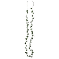 vidaXL Julkransar med blommor 6 st vit 240 cm