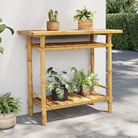 vidaXL Konsolbord 90x37x75 cm bambu