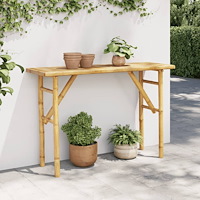 vidaXL Konsolbord 115x39x75 cm bambu
