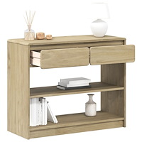 vidaXL Konsolbord SAUDA ek 89,5x36,5x73 cm massiv furu