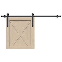 vidaXL Skjutdörrsbeslag för skåp 91 cm kolstål