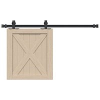 vidaXL Skjutdörrsbeslag för skåp 91 cm kolstål